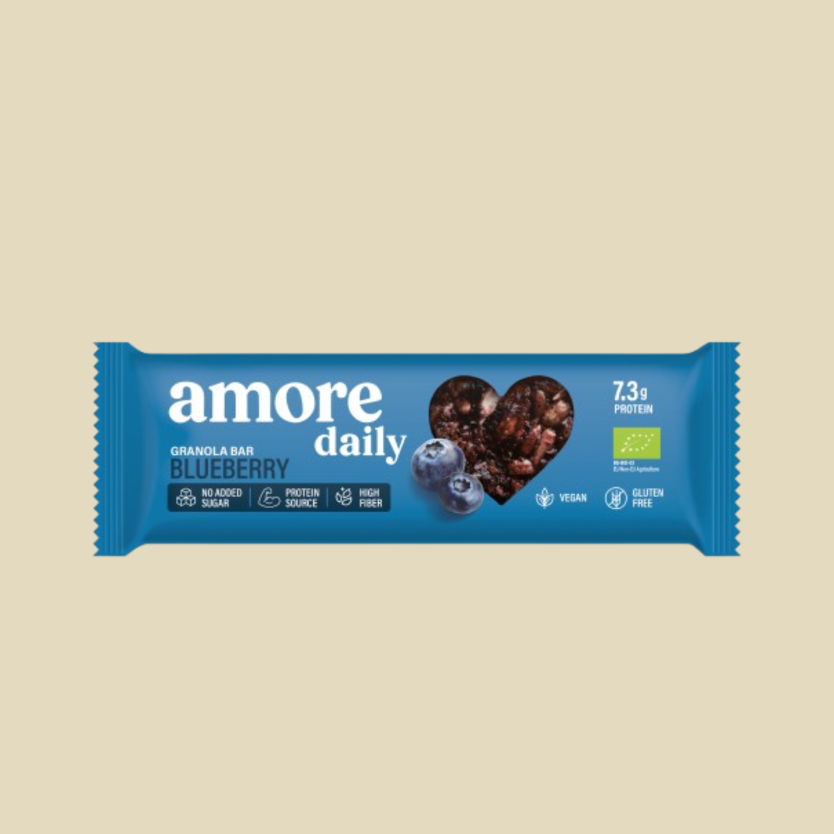 12 бр. Нисковъглехидратен AMORE Бар – Боровинка