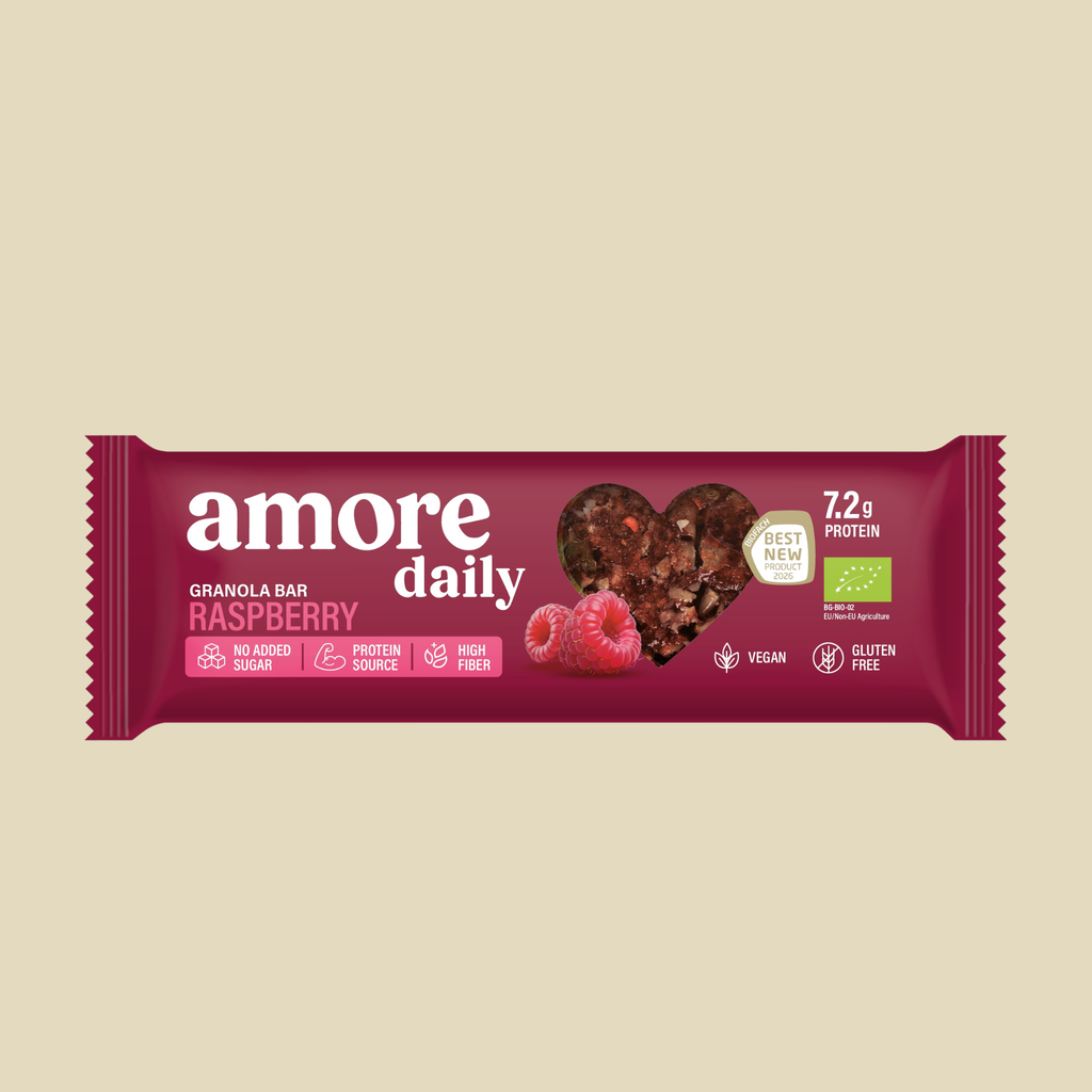 12 броя Нисковъглехидратен AMORE Бар - Малина