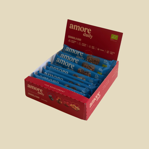 12 бр. Нисковъглехидратен AMORE Бар – Боровинка