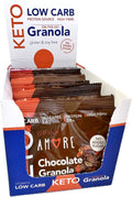 AMORE Keto Granola ON THE GO Chocolate - caja de 8 unidades x 42 g.