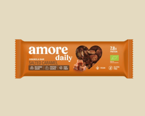 12бр. Нисковъглехидратен AMORE Бар - Солен Карамел