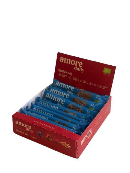 12 бр. Нисковъглехидратен AMORE Бар – Боровинка