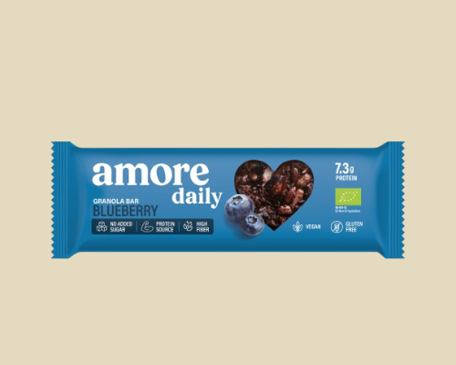 12 бр. Нисковъглехидратен AMORE Бар – Боровинка